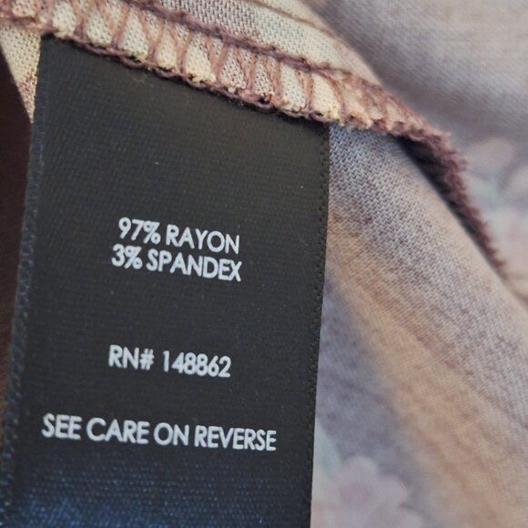 Torrid Mauve Floral Cami Torrid Size 10 Tank Top Flowy Boho Babydoll top, New - Picture 4 of 6